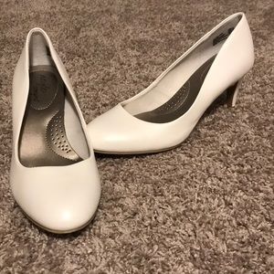 White Comfort Fit Heels